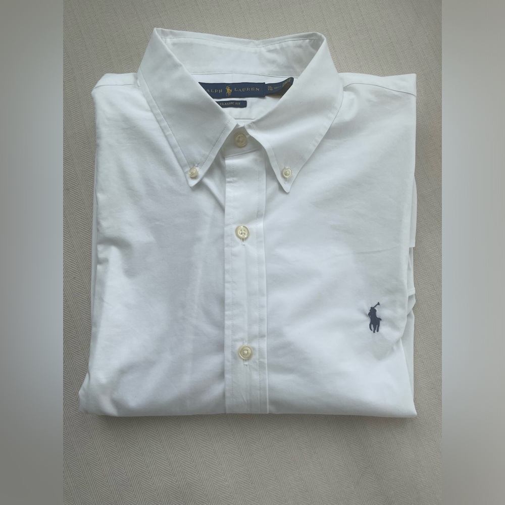 Men’s Polo Ralph Lauren Pre Owned Dress Shirt XL White